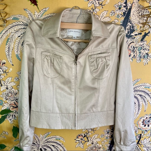 Banana Republic silky moto jacket - Picture 1 of 9